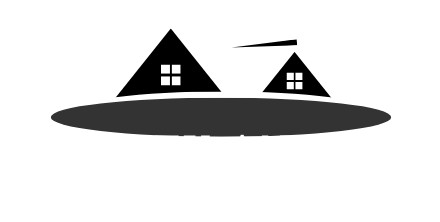 Logo of 'Equity Angels', featuring a stylized white house with two windows on a black background, with text 'We Buy Colorado Houses' below..